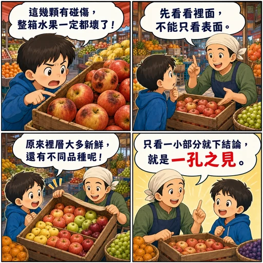 一孔之見成語漫畫縮圖