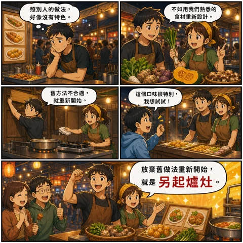 另起爐灶成語漫畫縮圖