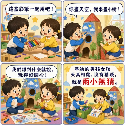 兩小無猜成語漫畫縮圖