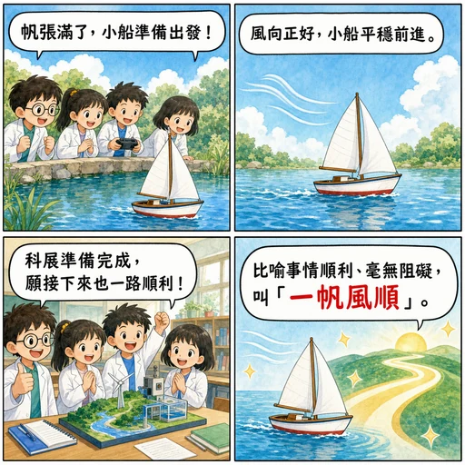 一帆風順成語漫畫縮圖