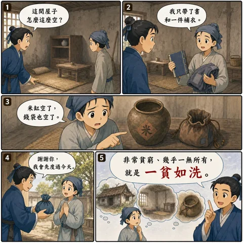 一貧如洗成語漫畫縮圖