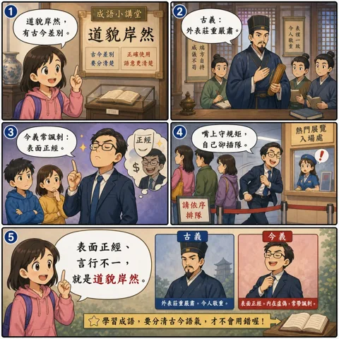 道貌岸然成語漫畫縮圖