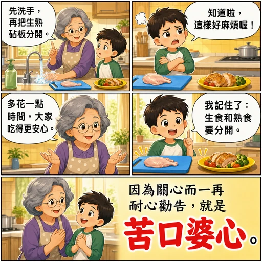 苦口婆心成語漫畫縮圖
