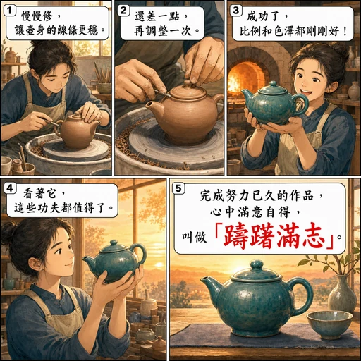 躊躇滿志成語漫畫縮圖