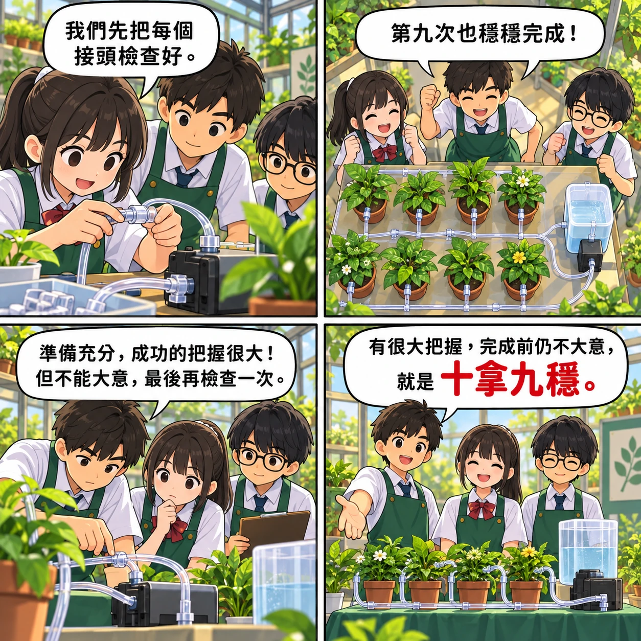 十拿九穩的 AI 生成成語漫畫