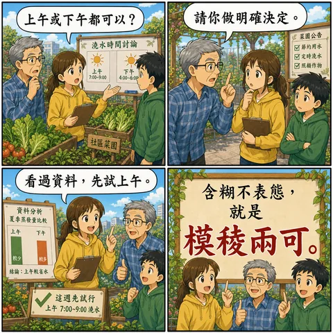 模稜兩可成語漫畫縮圖