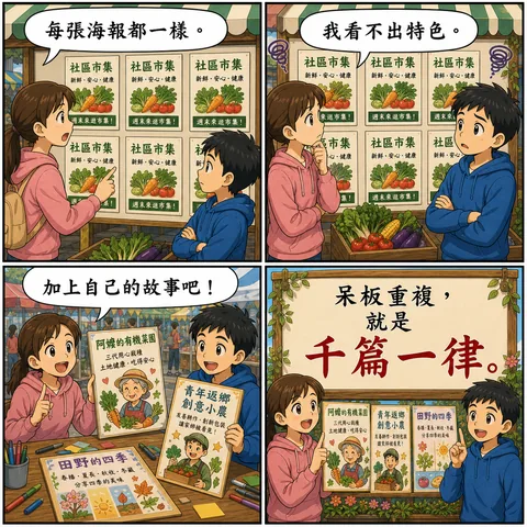 千篇一律成語漫畫縮圖