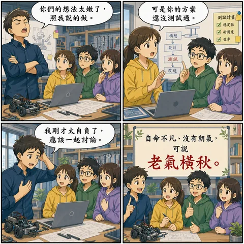老氣橫秋成語漫畫縮圖