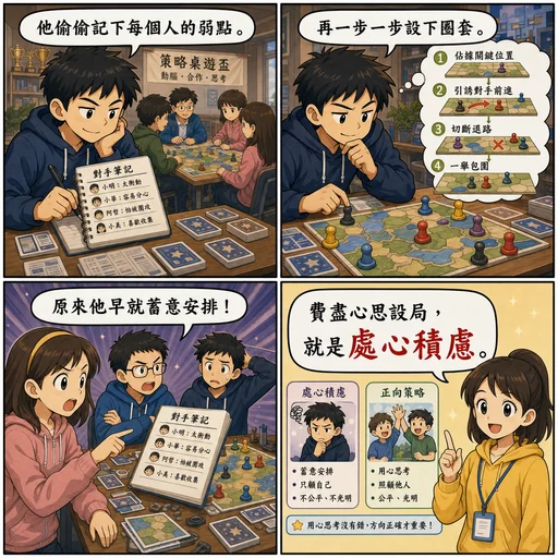 處心積慮成語漫畫縮圖