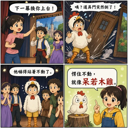 呆若木雞成語漫畫縮圖