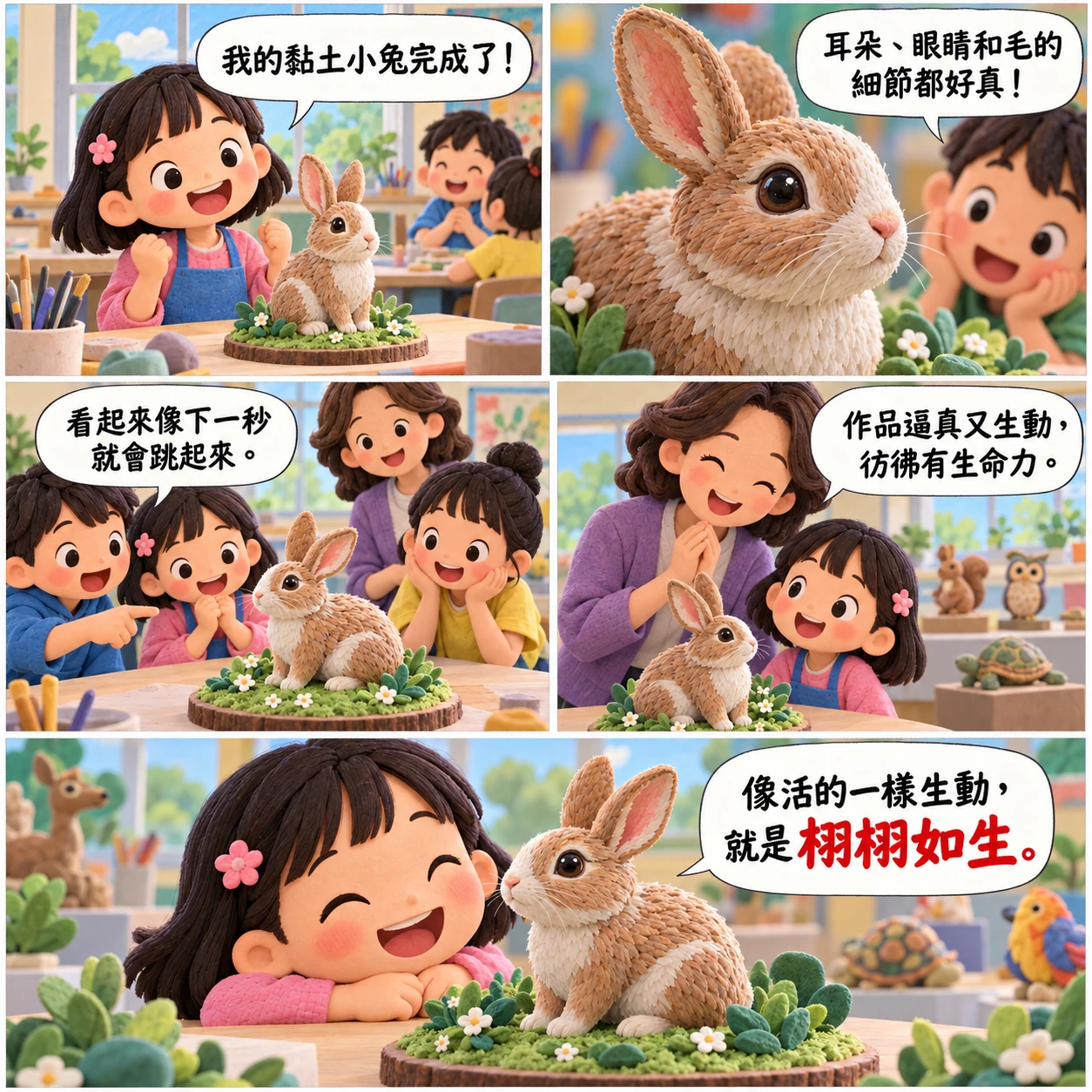 栩栩如生的 AI 生成成語漫畫