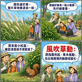 風吹草動成語漫畫縮圖