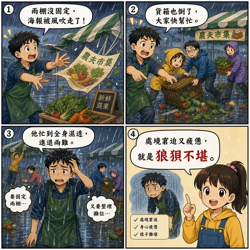 狼狽不堪成語漫畫縮圖