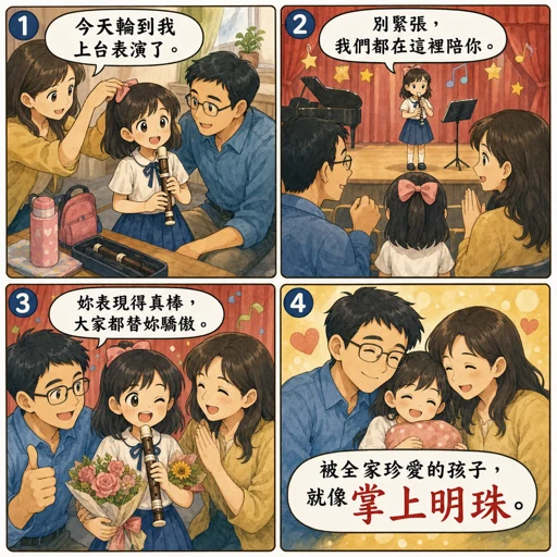 掌上明珠成語漫畫縮圖