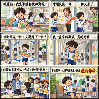 疲於奔命成語漫畫縮圖