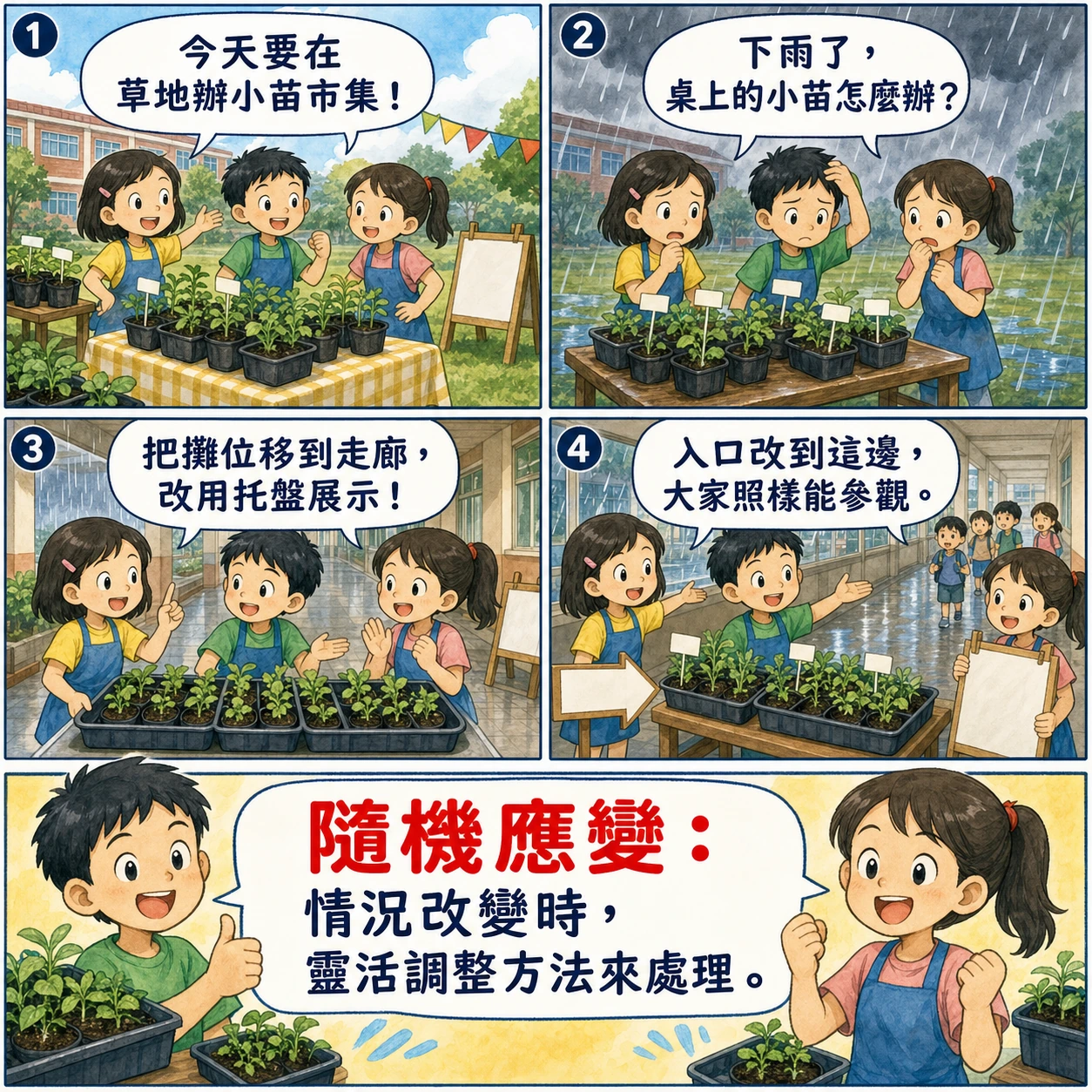 隨機應變的 AI 生成成語漫畫