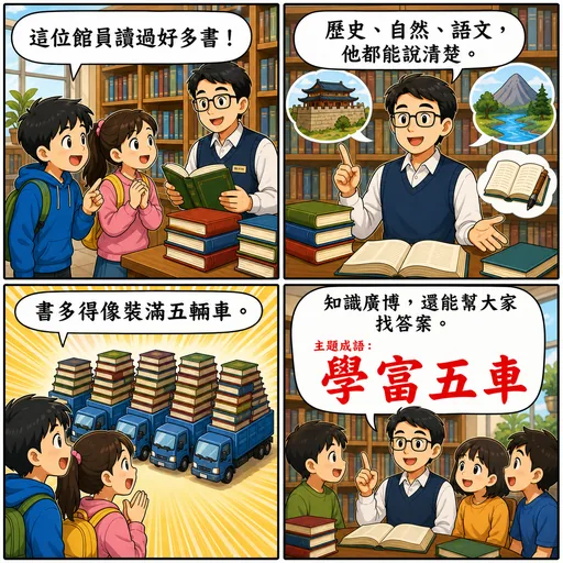 學富五車成語漫畫縮圖
