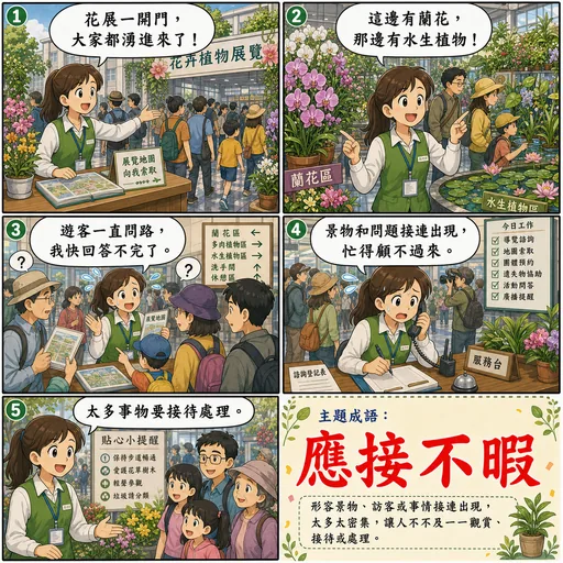 應接不暇成語漫畫縮圖