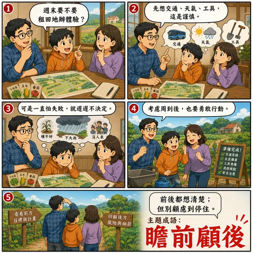 瞻前顧後成語漫畫縮圖