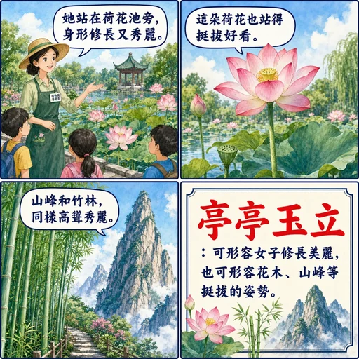 亭亭玉立成語漫畫縮圖
