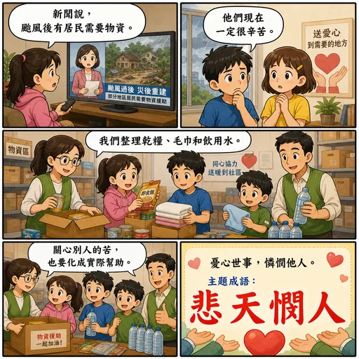 悲天憫人成語漫畫縮圖