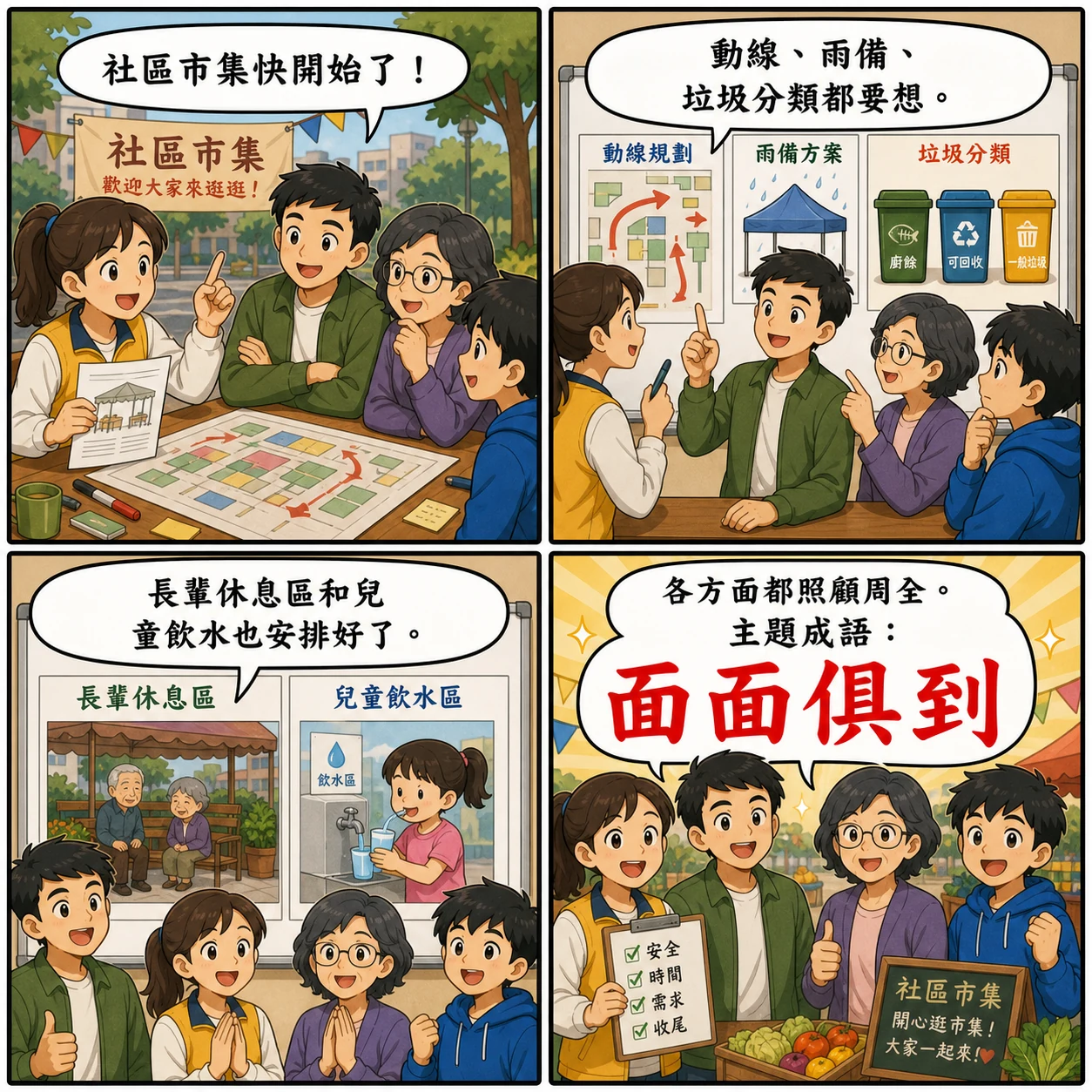 面面俱到的 AI 生成成語漫畫