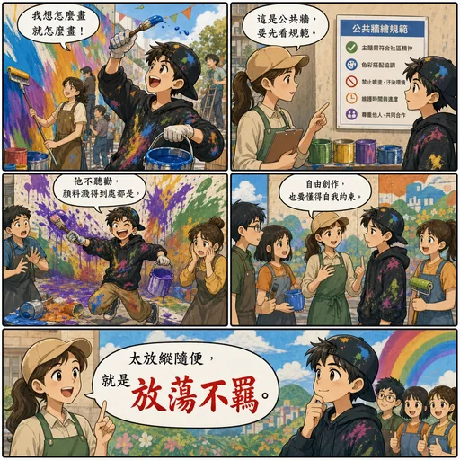 放蕩不羈成語漫畫縮圖