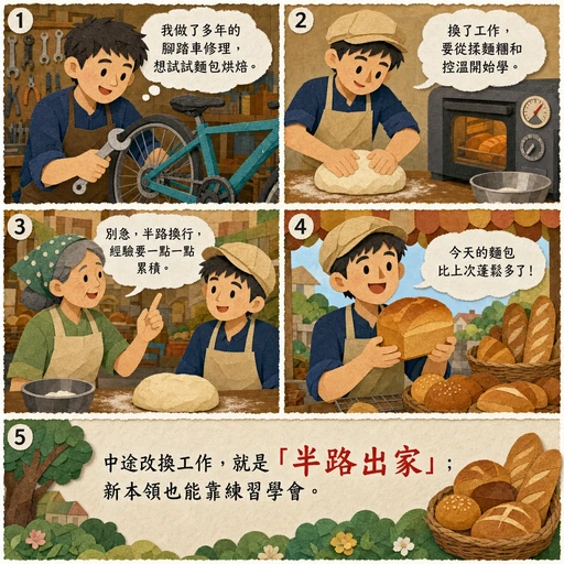 半路出家成語漫畫縮圖