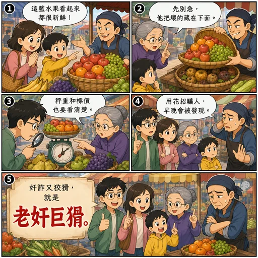 老奸巨猾成語漫畫縮圖