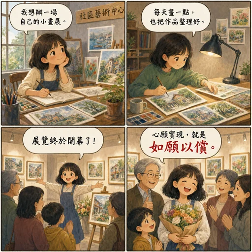 如願以償成語漫畫縮圖