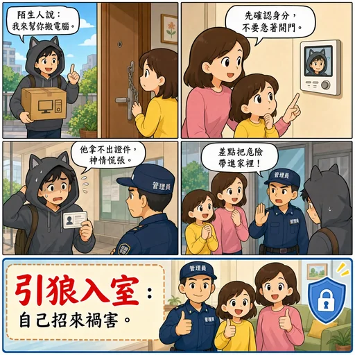 引狼入室成語漫畫縮圖