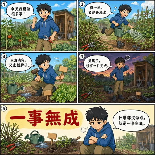 一事無成成語漫畫縮圖