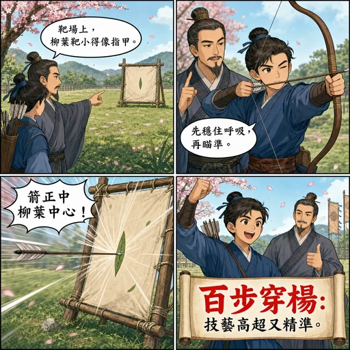 百步穿楊成語漫畫縮圖