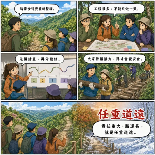 任重道遠成語漫畫縮圖