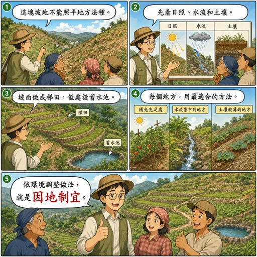 因地制宜成語漫畫縮圖