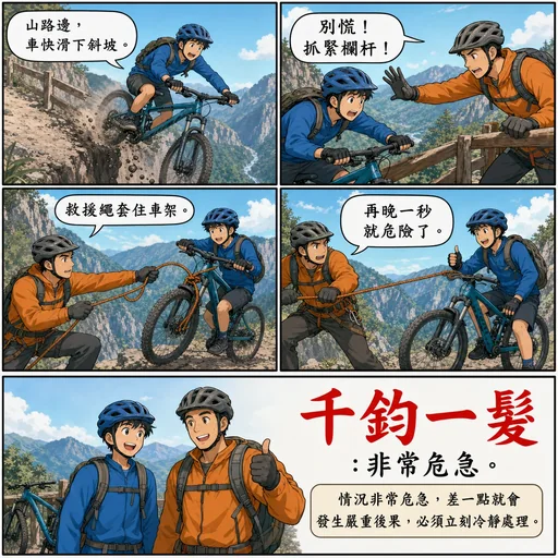 千鈞一髮成語漫畫縮圖