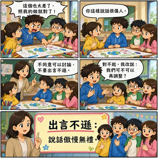 出言不遜成語漫畫縮圖