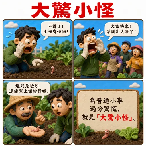 大驚小怪成語漫畫縮圖