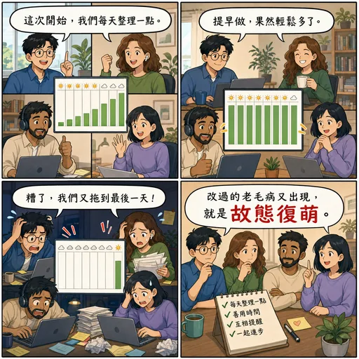 故態復萌成語漫畫縮圖