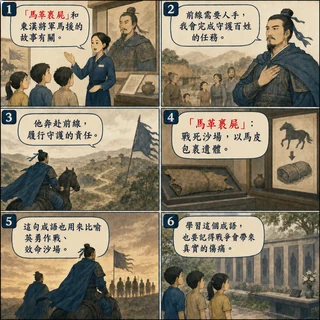 馬革裹屍成語漫畫縮圖