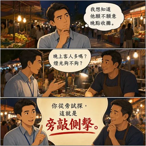 旁敲側擊成語漫畫縮圖
