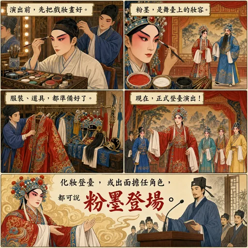 粉墨登場成語漫畫縮圖