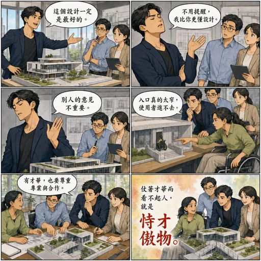 恃才傲物成語漫畫縮圖