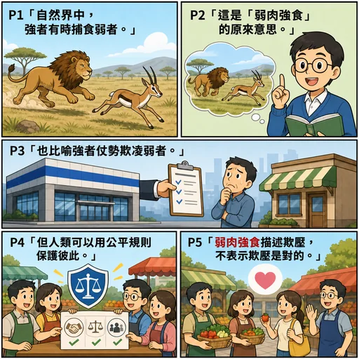 弱肉強食成語漫畫縮圖