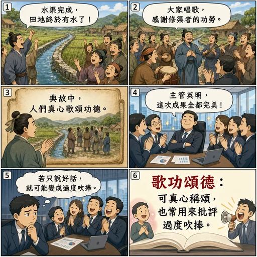 歌功頌德成語漫畫縮圖