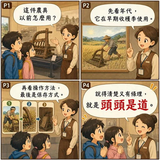 頭頭是道成語漫畫縮圖