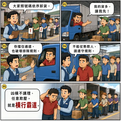 橫行霸道成語漫畫縮圖