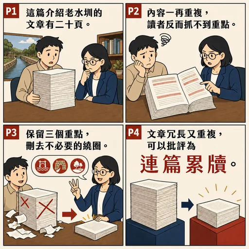 連篇累牘成語漫畫縮圖