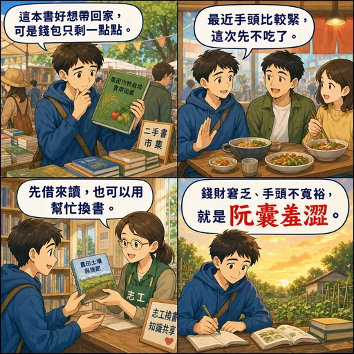 阮囊羞澀成語漫畫縮圖