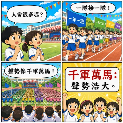 千軍萬馬成語漫畫縮圖